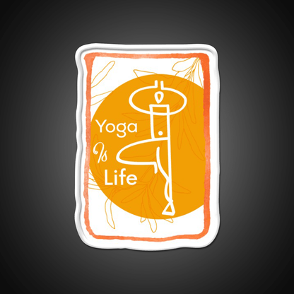 Yoga Life Yoga Led Neon Sign For Wellness Space Yoga Studio Rgb Color - Shineneon
