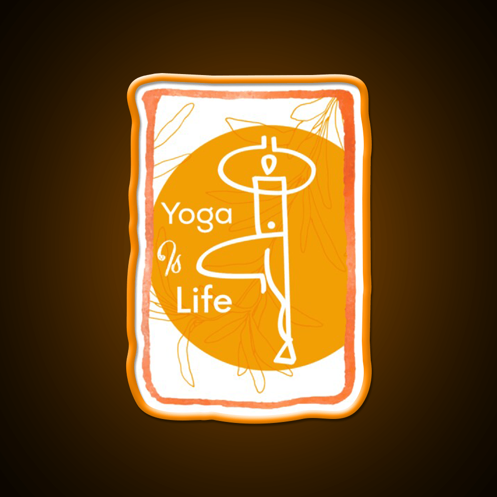 Yoga Life Yoga Led Neon Sign For Wellness Space Yoga Studio Rgb Color - Shineneon