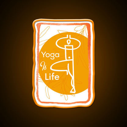 Yoga Life Yoga Led Neon Sign For Wellness Space Yoga Studio Rgb Color - Shineneon