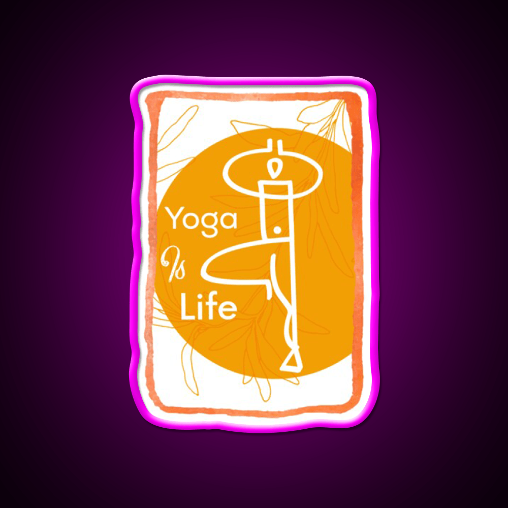 Yoga Life Yoga Led Neon Sign For Wellness Space Yoga Studio Rgb Color - Shineneon