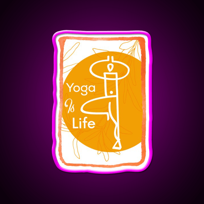 Yoga Life Yoga Led Neon Sign For Wellness Space Yoga Studio Rgb Color - Shineneon