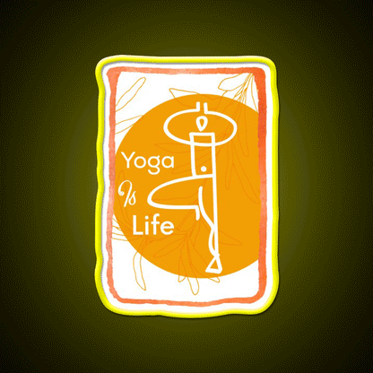 Yoga Life Yoga Led Neon Sign For Wellness Space Yoga Studio Rgb Color