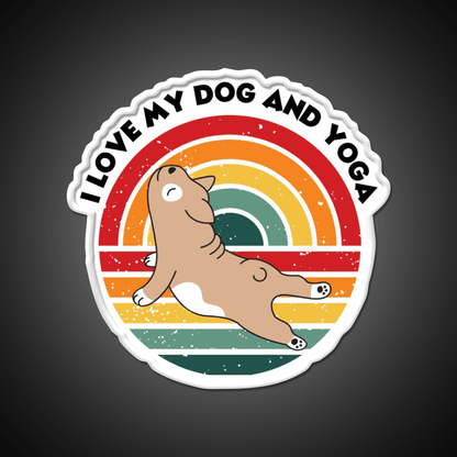 Yoga Lifestyle Yoga And Dog Funny Your Own Style Yoga Led Neon Sign Rgb Color - Shineneon