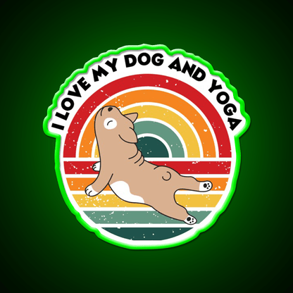 Yoga Lifestyle Yoga And Dog Funny Your Own Style Yoga Led Neon Sign Rgb Color - Shineneon