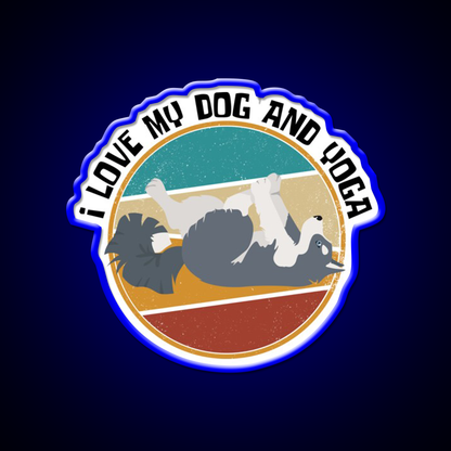 Yoga Lifestyle Yoga And Dog Yoga Led Neon Sign Yoga Studio Rgb Color