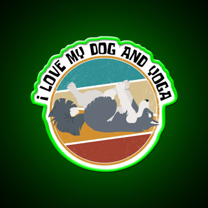 Yoga Lifestyle Yoga And Dog Yoga Led Neon Sign Yoga Studio Rgb Color