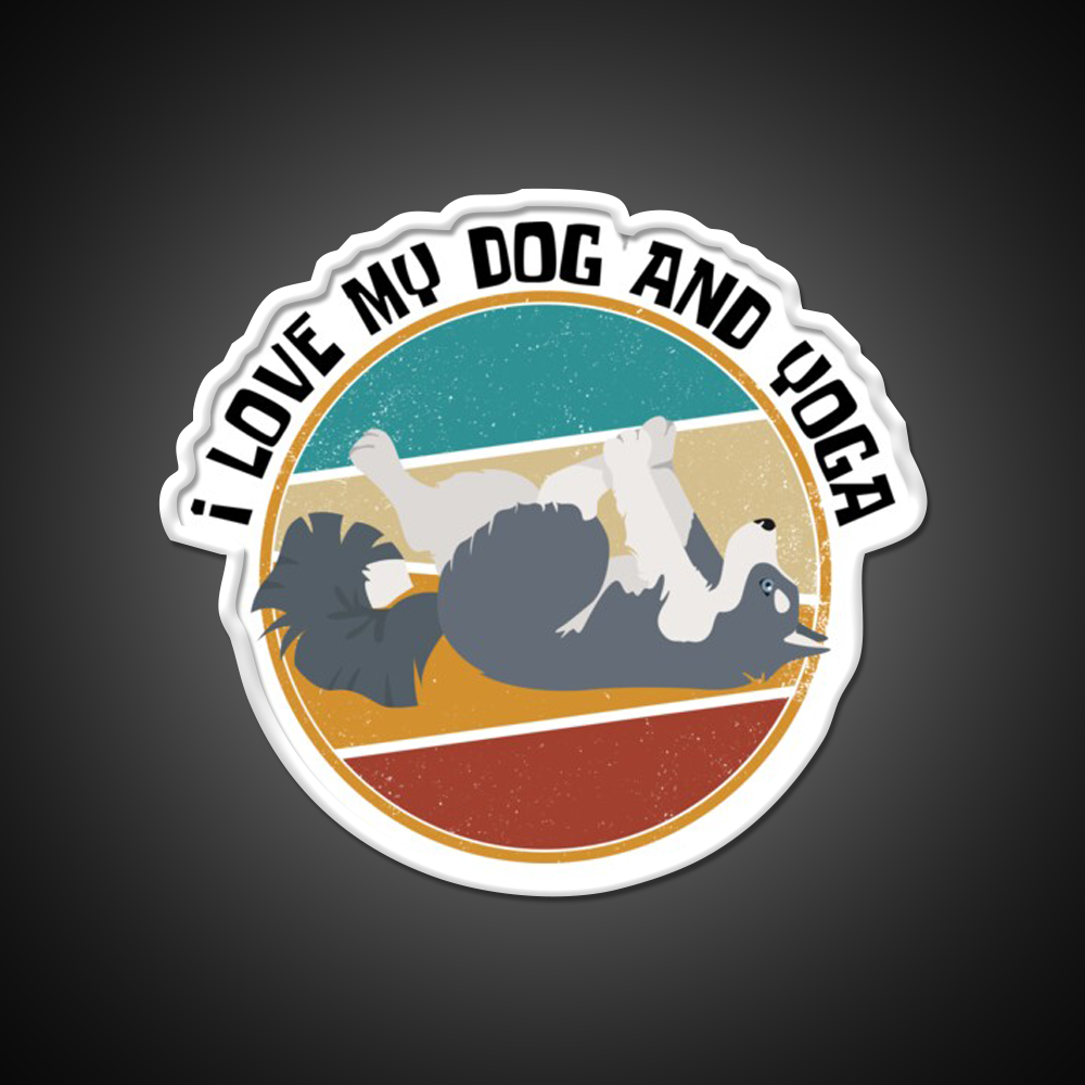 Yoga Lifestyle Yoga And Dog Yoga Led Neon Sign Yoga Studio Rgb Color