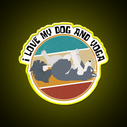 Yoga Lifestyle Yoga And Dog Yoga Led Neon Sign Yoga Studio Rgb Color