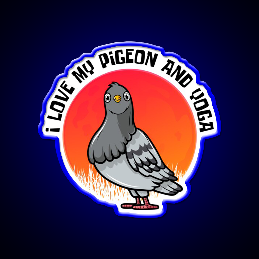 Yoga Lifestyle Yoga And Pigeon Yoga Led Neon Sign Rgb Color