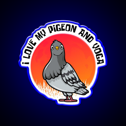 Yoga Lifestyle Yoga And Pigeon Yoga Led Neon Sign Rgb Color