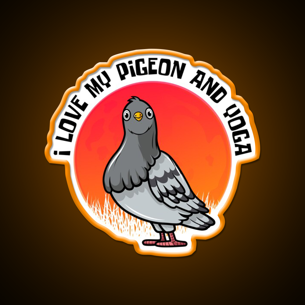 Yoga Lifestyle Yoga And Pigeon Yoga Led Neon Sign Rgb Color