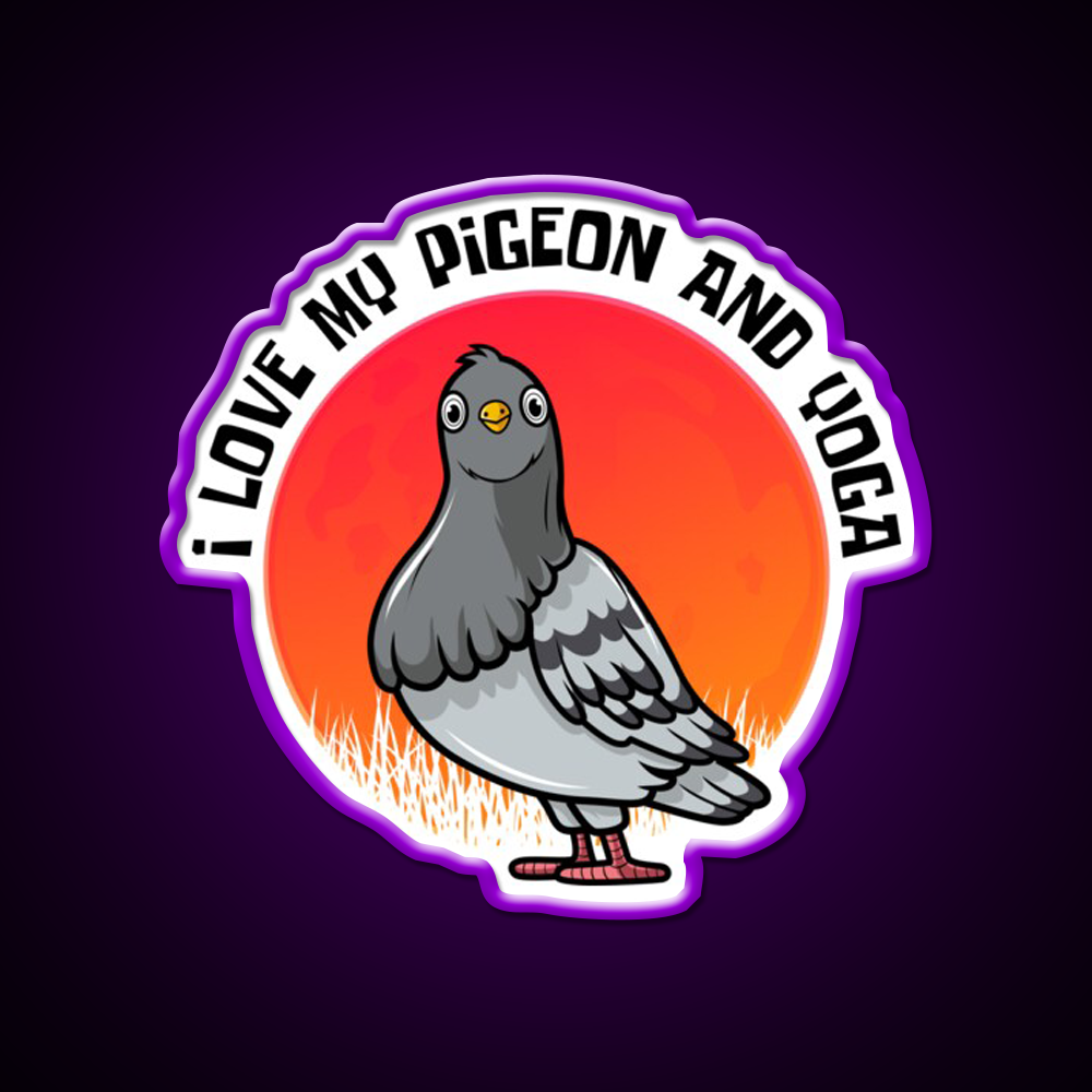 Yoga Lifestyle Yoga And Pigeon Yoga Led Neon Sign Rgb Color