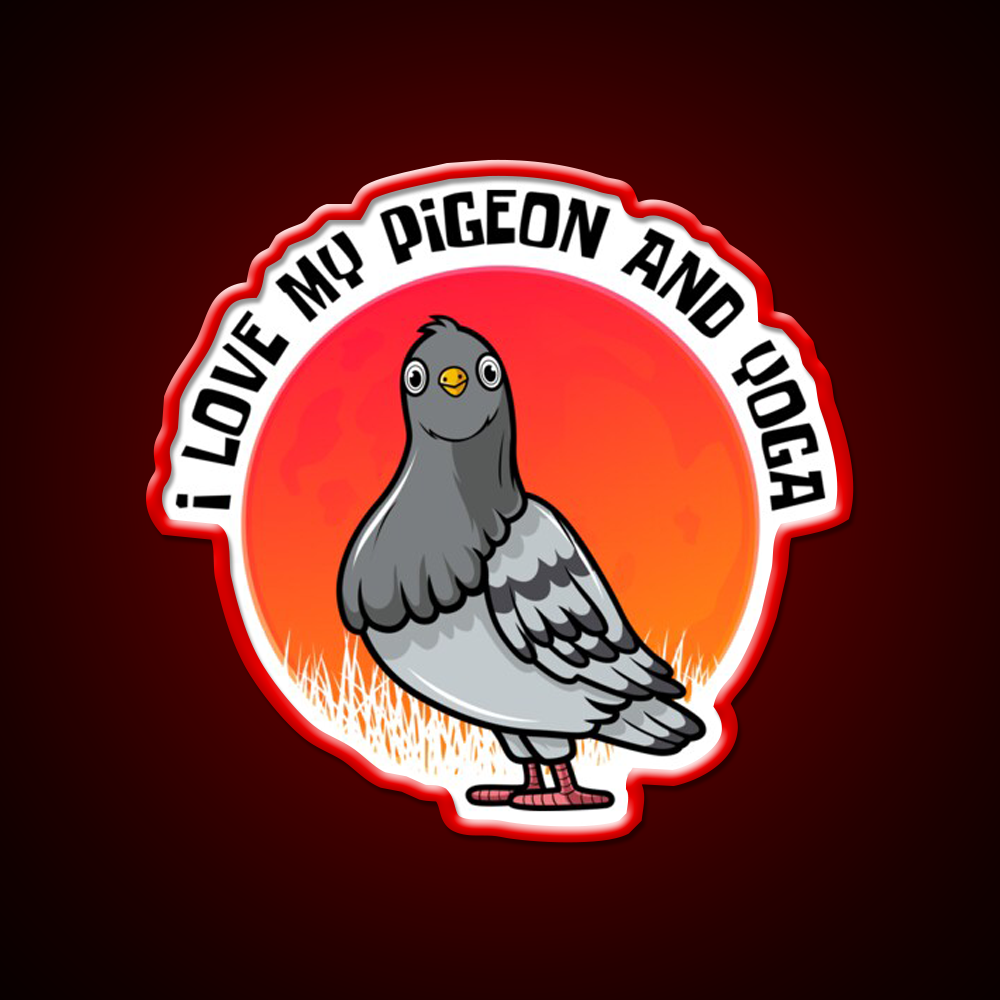 Yoga Lifestyle Yoga And Pigeon Yoga Led Neon Sign Rgb Color