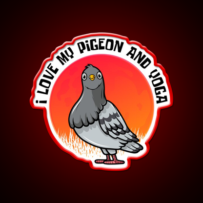 Yoga Lifestyle Yoga And Pigeon Yoga Led Neon Sign Rgb Color