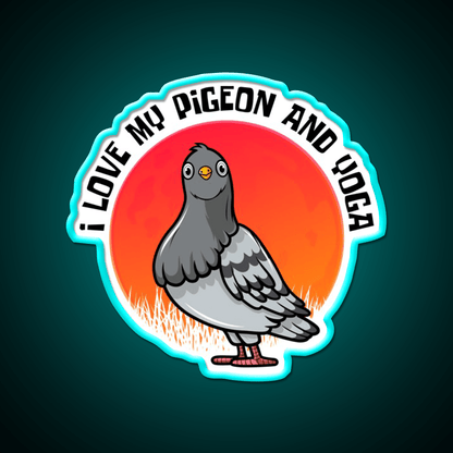 Yoga Lifestyle Yoga And Pigeon Yoga Led Neon Sign Rgb Color - Shineneon