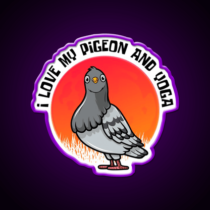 Yoga Lifestyle Yoga And Pigeon Yoga Led Neon Sign Rgb Color - Shineneon