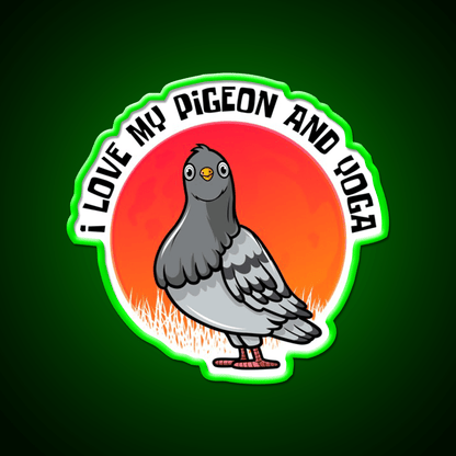 Yoga Lifestyle Yoga And Pigeon Yoga Led Neon Sign Rgb Color - Shineneon