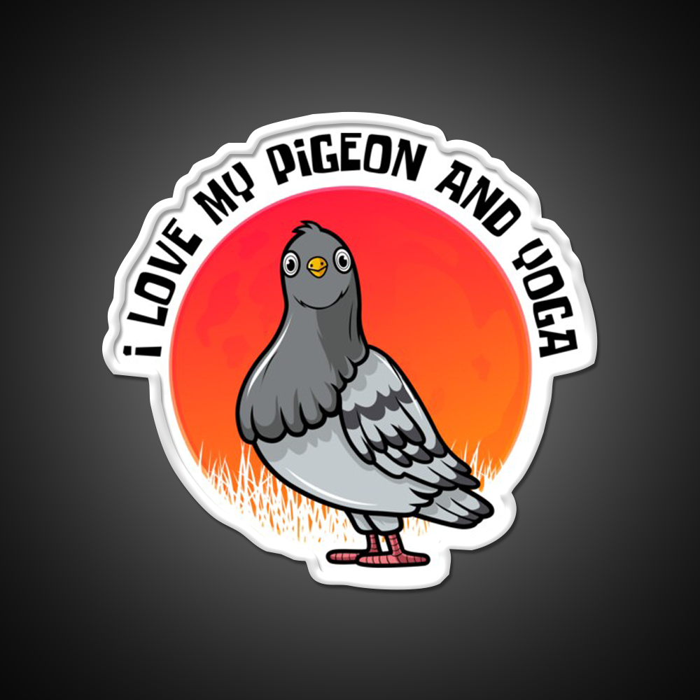 Yoga Lifestyle Yoga And Pigeon Yoga Led Neon Sign Rgb Color