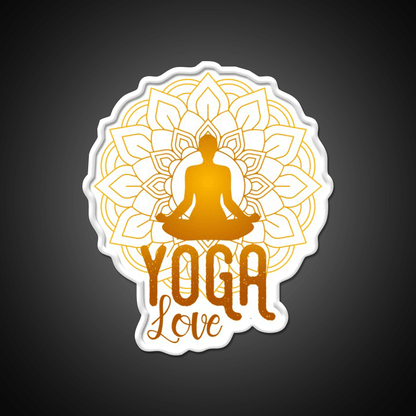 Yoga Love Meditation Yoga Led Neon Sign For Wellness Space Rgb Color - Shineneon