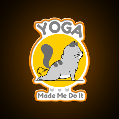 Yoga Made Me Do It Yoga Led Neon Sign For Wellness Space Rgb Color - Shineneon