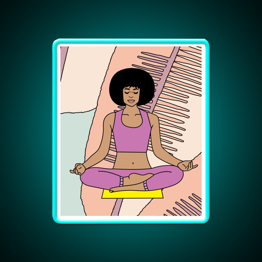 Yoga Meditation Relaxation Yoga Led Neon Sign Rgb Color