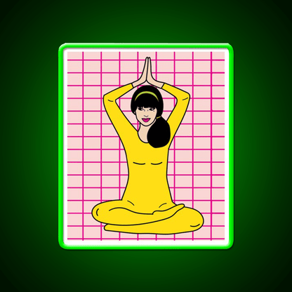 Yoga Meditation Relaxation Yoga Led Neon Sign For Yoga Class Rgb Color - Shineneon