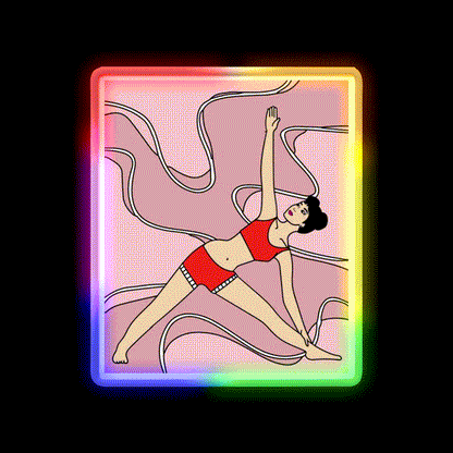 Yoga Meditation Relaxation Yoga Led Neon Sign For Yoga Lovers Rgb Color