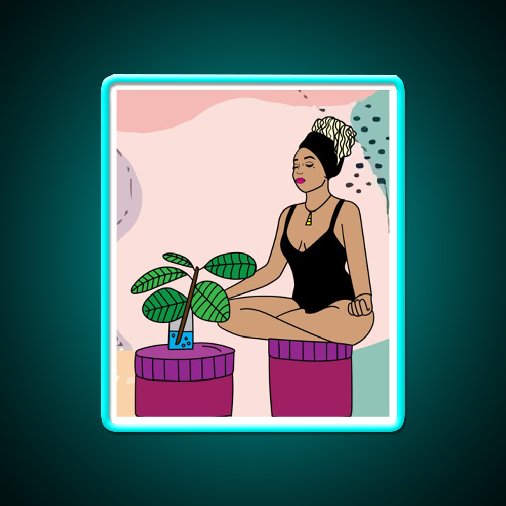 Yoga Meditation Relaxation Yoga Led Neon Sign Neon Decor Rgb Color