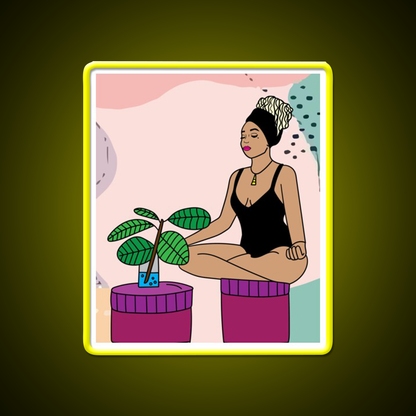 Yoga Meditation Relaxation Yoga Led Neon Sign Neon Decor Rgb Color