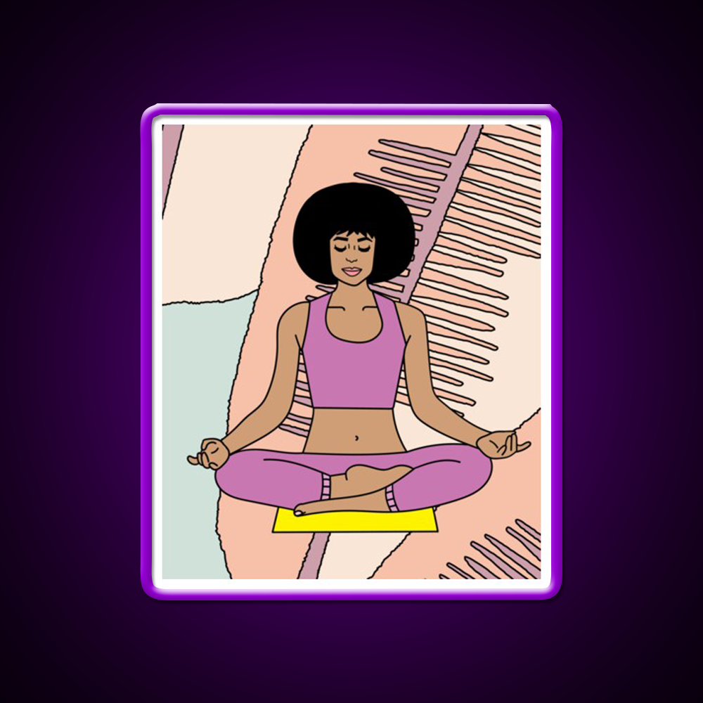 Yoga Meditation Relaxation Yoga Led Neon Sign Rgb Color