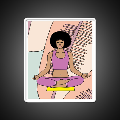 Yoga Meditation Relaxation Yoga Led Neon Sign Rgb Color