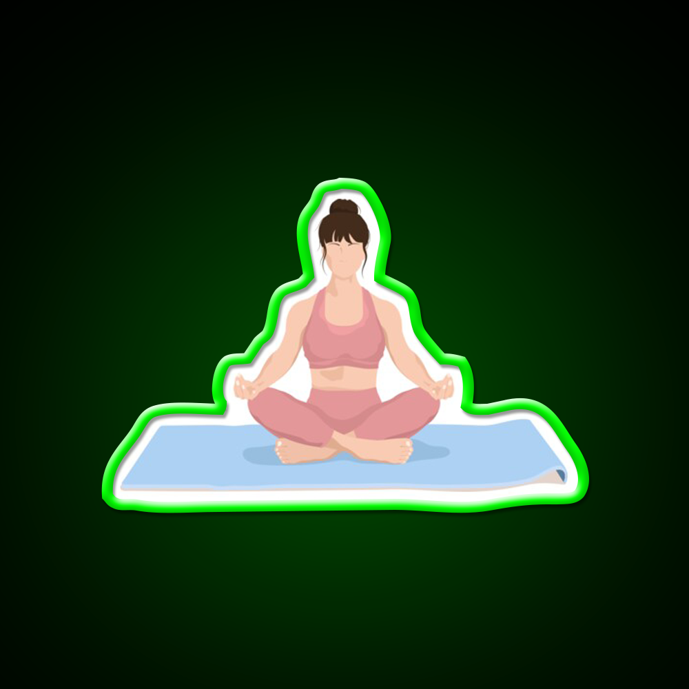 Yoga Meditation Yoga Led Neon Sign For Wellness Space Rgb Color
