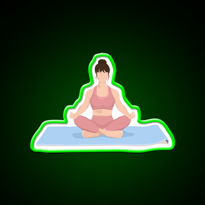 Yoga Meditation Yoga Led Neon Sign For Wellness Space Rgb Color