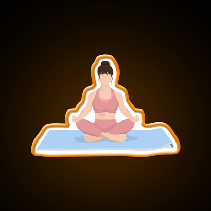 Yoga Meditation Yoga Led Neon Sign For Wellness Space Rgb Color