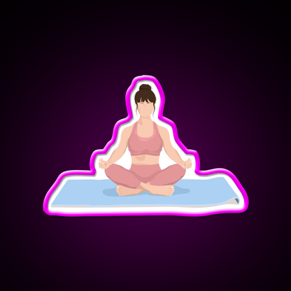 Yoga Meditation Yoga Led Neon Sign For Wellness Space Rgb Color