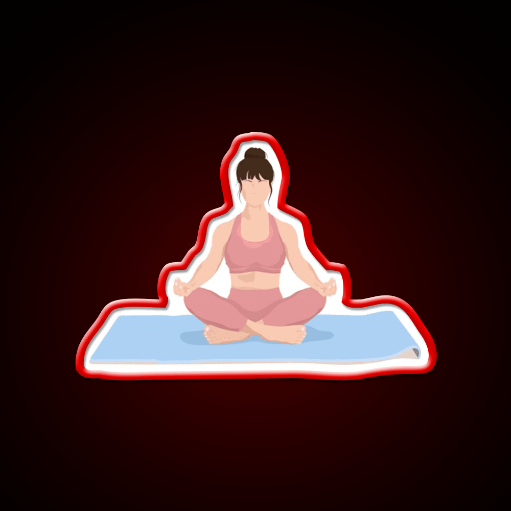 Yoga Meditation Yoga Led Neon Sign For Wellness Space Rgb Color - Shineneon