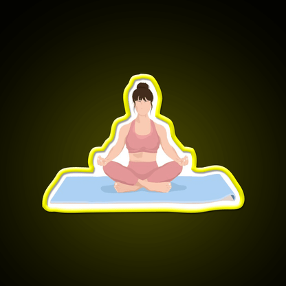 Yoga Meditation Yoga Led Neon Sign For Wellness Space Rgb Color - Shineneon