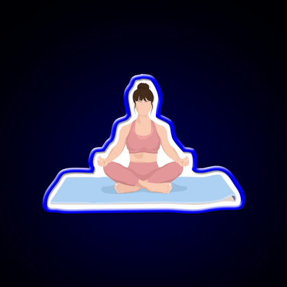 Yoga Meditation Yoga Led Neon Sign For Wellness Space Rgb Color - Shineneon