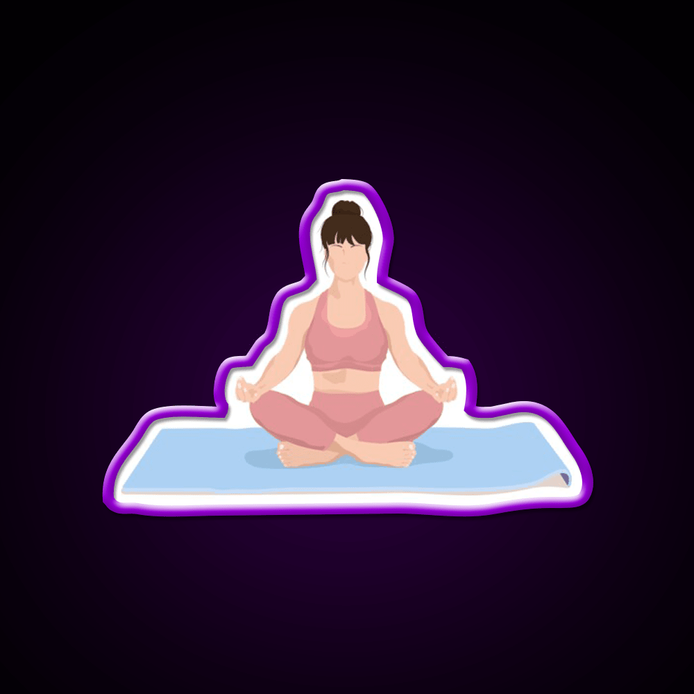 Yoga Meditation Yoga Led Neon Sign For Wellness Space Rgb Color - Shineneon