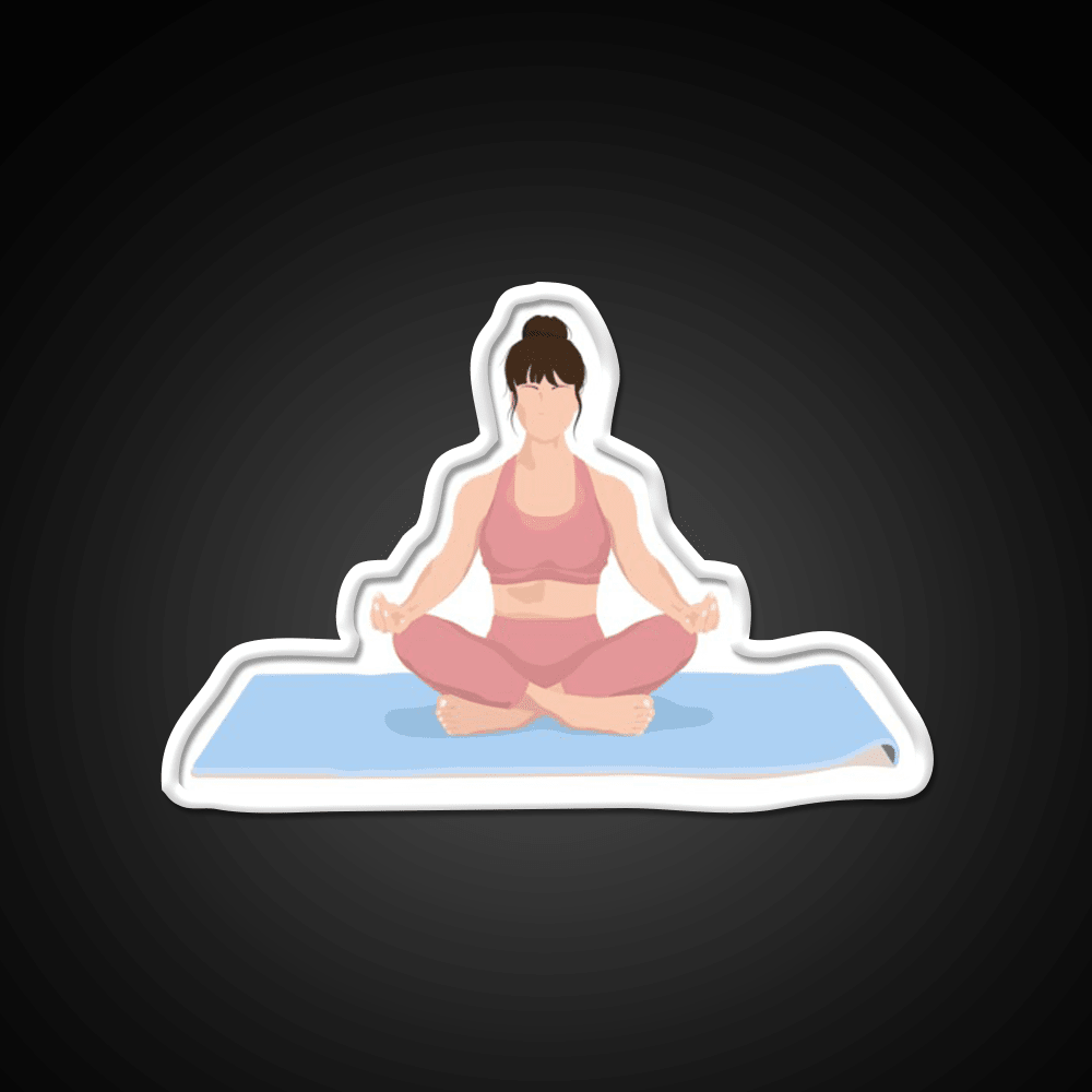 Yoga Meditation Yoga Led Neon Sign For Wellness Space Rgb Color - Shineneon
