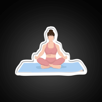 Yoga Meditation Yoga Led Neon Sign For Wellness Space Rgb Color - Shineneon