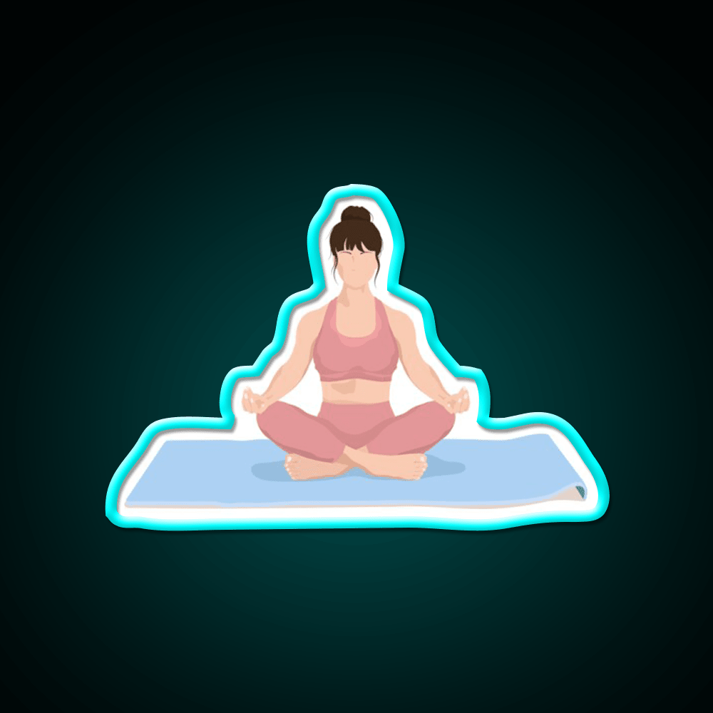 Yoga Meditation Yoga Led Neon Sign For Wellness Space Rgb Color - Shineneon