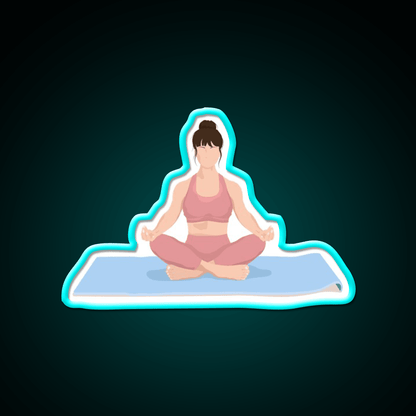 Yoga Meditation Yoga Led Neon Sign For Wellness Space Rgb Color - Shineneon