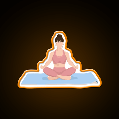 Yoga Meditation Yoga Led Neon Sign For Wellness Space Rgb Color - Shineneon