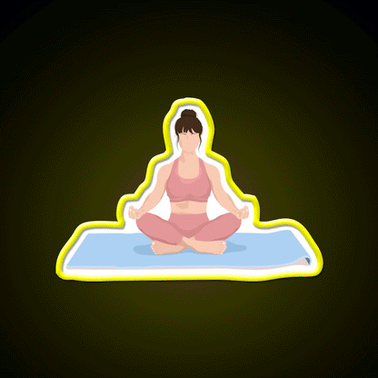 Yoga Meditation Yoga Led Neon Sign For Wellness Space Rgb Color