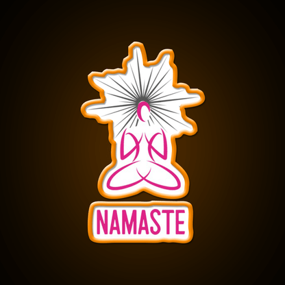 Yoga Namaste Spiritual Meditation Trending Merch Yoga Led Neon Sign Rgb Color - Shineneon