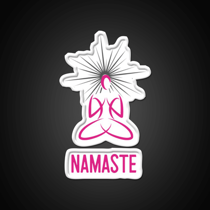 Yoga Namaste Spiritual Meditation Trending Merch Yoga Led Neon Sign Rgb Color - Shineneon