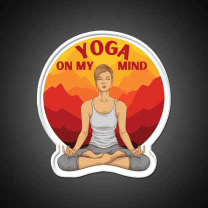 Yoga On My Mind Yoga Led Neon Sign For Wellness Space Rgb Color - Shineneon
