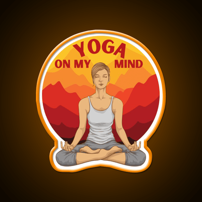 Yoga On My Mind Yoga Led Neon Sign For Wellness Space Rgb Color - Shineneon