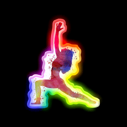 Yoga Pose Yoga Led Neon Sign For Wellness Space Rgb Color